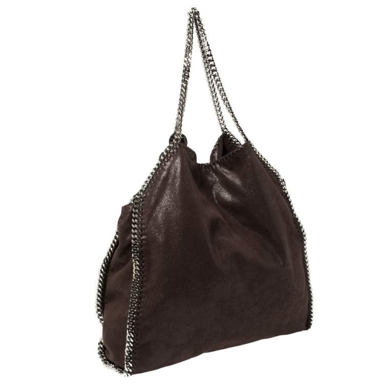 مملوكة مسبقًا Stella McCartney Brown Faux Leather Large Falabella Tote