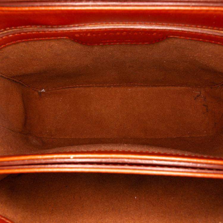 Pre Owned Stella McCartney Caramel/brown Falabella Box Wicker Basket Crossbody Bag