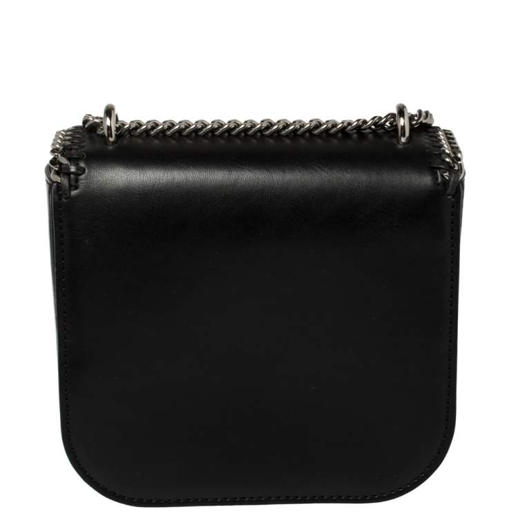مملوكة مسبقًا Stella McCartney Black Faux Leather Mini Falabella Box Shoulder Bag
