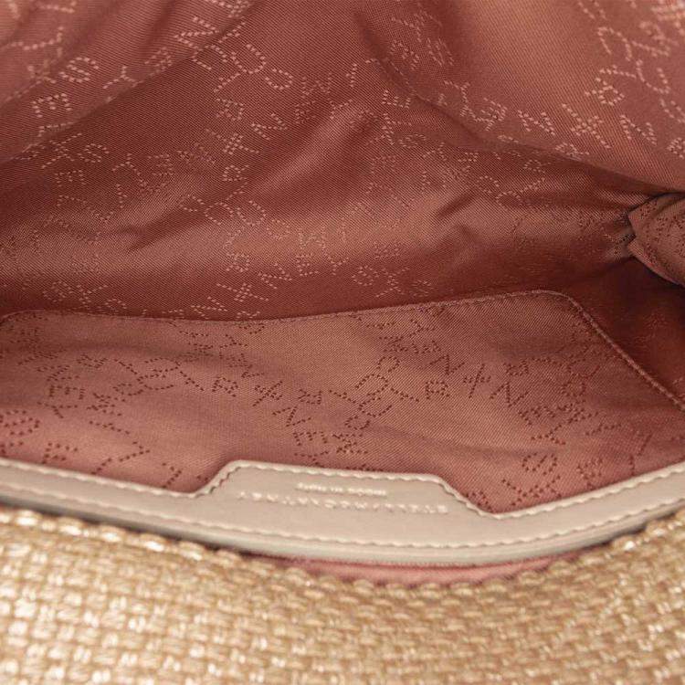 مملوكة مسبقًا Stella McCartney Brown Woven Canvas Falabella Crossbody Bag