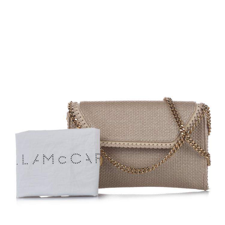 مملوكة مسبقًا Stella McCartney Brown Woven Canvas Falabella Crossbody Bag