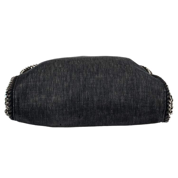 مملوكة مسبقًا Stella McCartney Navy Blue Denim Small Falabella Tote