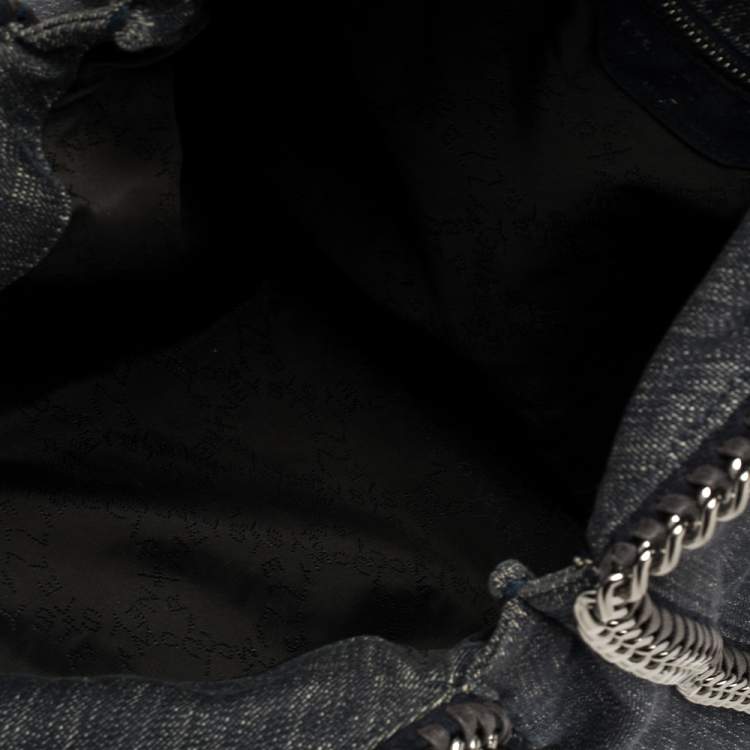 مملوكة مسبقًا Stella McCartney Navy Blue Denim Small Falabella Tote