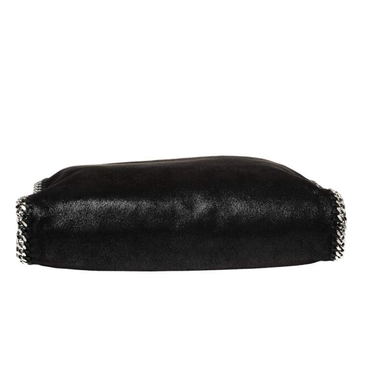 Pre Owned Stella McCartney Black Faux Leather Small Falabella Tote