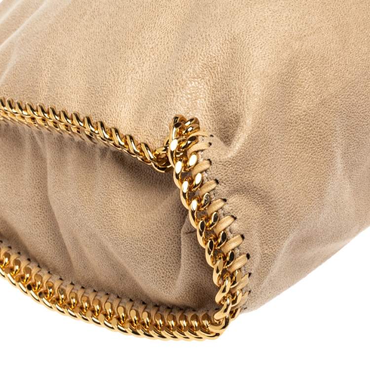 Pre Owned Stella McCartney Beige Faux Suede Small Falabella Tote