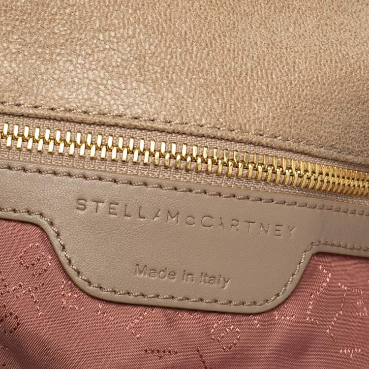 Pre Owned Stella McCartney Beige Faux Suede Small Falabella Tote