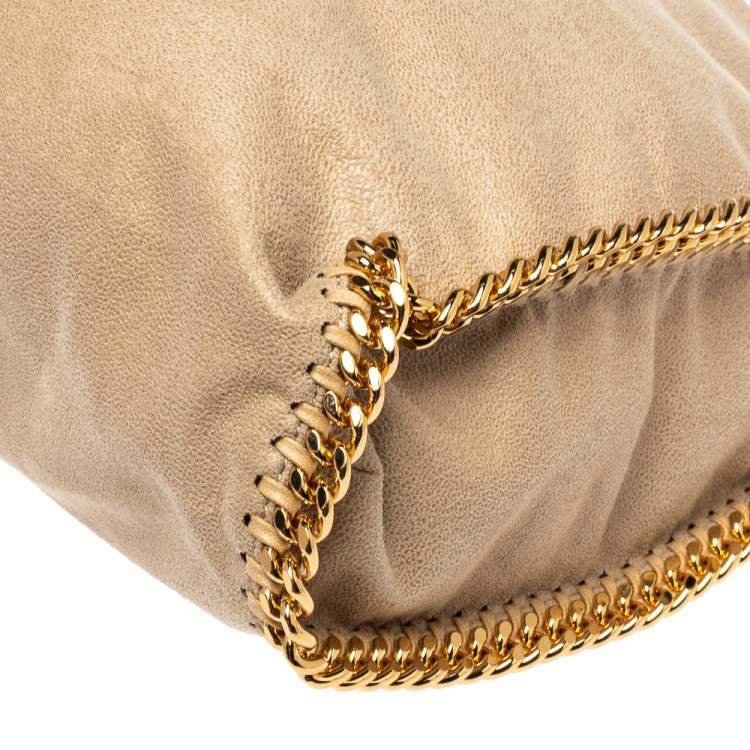 Pre Owned Stella McCartney Beige Faux Suede Small Falabella Tote