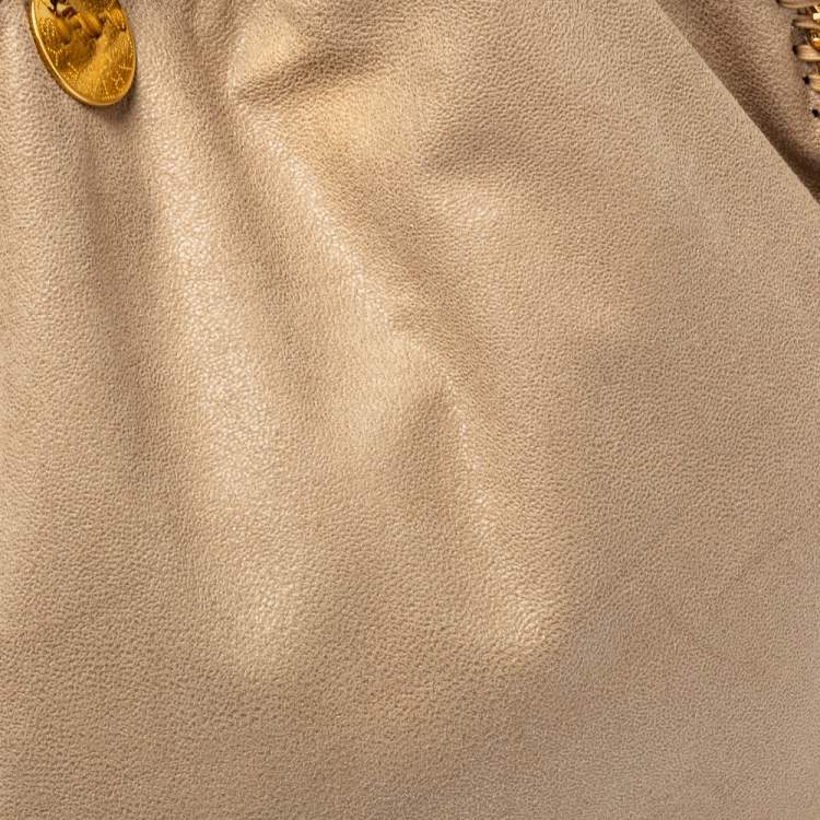 Pre Owned Stella McCartney Beige Faux Suede Small Falabella Tote