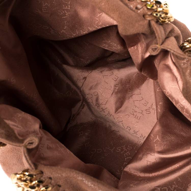 مملوكة مسبقًا Stella McCartney Brown Faux Suede Small Falabella Tote