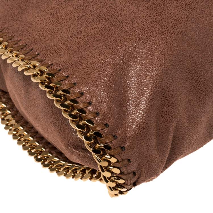 مملوكة مسبقًا Stella McCartney Brown Faux Suede Small Falabella Tote