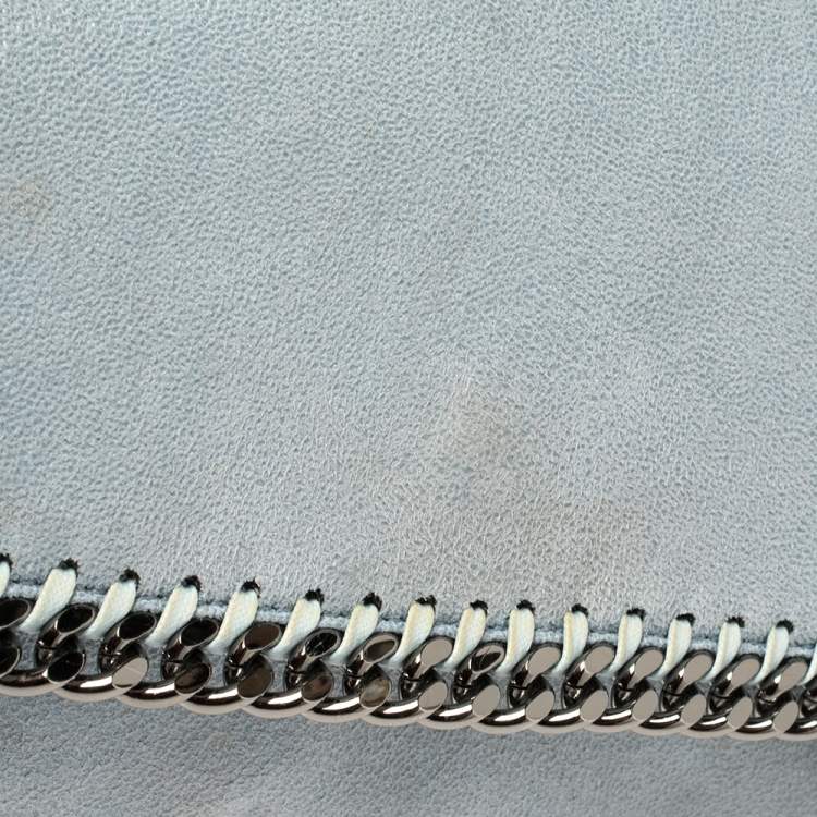 Pre Owned Stella McCartney Sky Blue Faux Leather Falabella Shoulder Bag