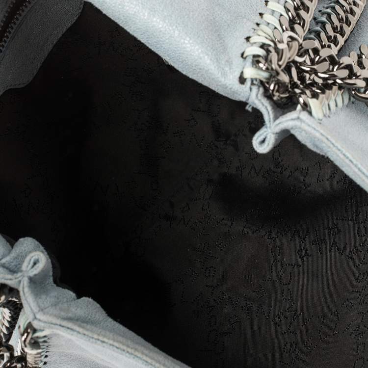 Pre Owned Stella McCartney Sky Blue Faux Leather Falabella Shoulder Bag