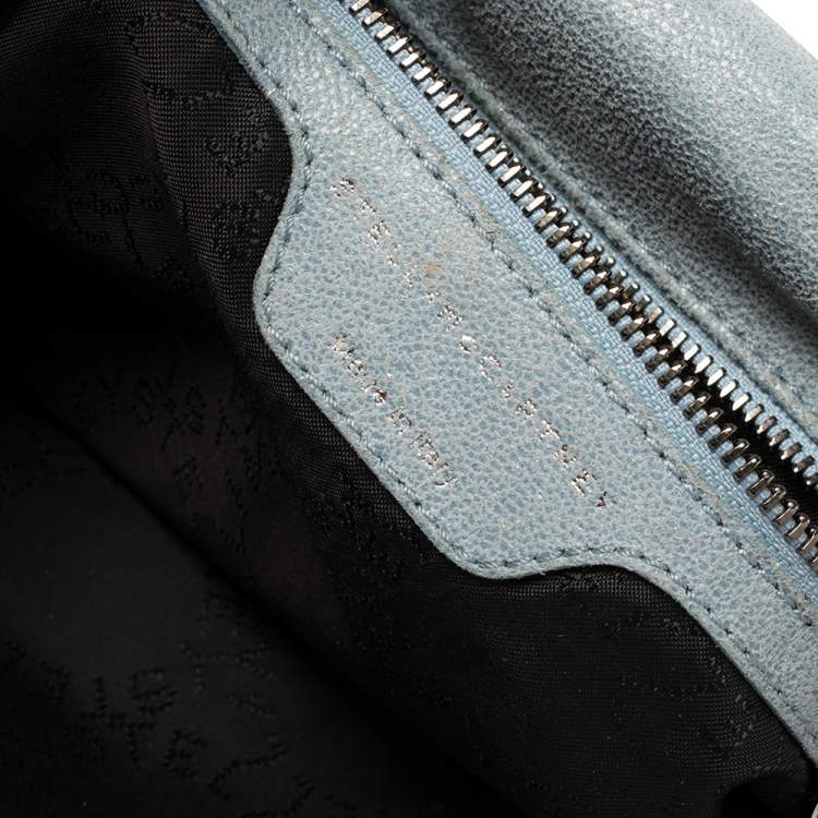Pre Owned Stella McCartney Sky Blue Faux Leather Falabella Shoulder Bag