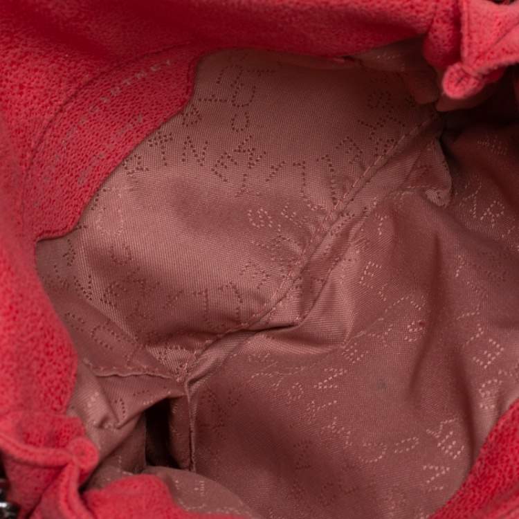 Pre Owned Stella McCartney Chilli Red Faux Leather Falabella Crossbody Bag