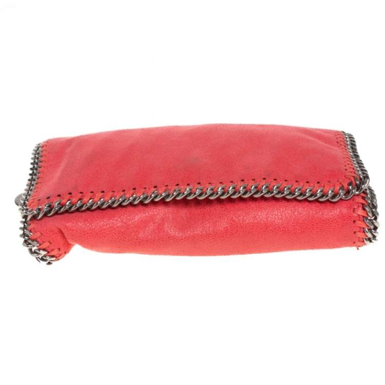 Pre Owned Stella McCartney Chilli Red Faux Leather Falabella Crossbody Bag