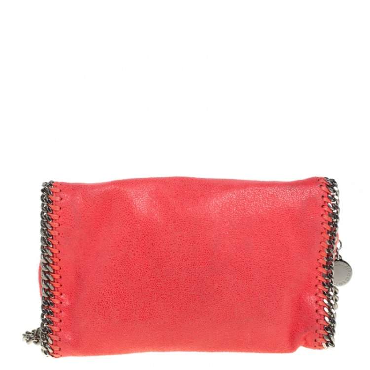 Pre Owned Stella McCartney Chilli Red Faux Leather Falabella Crossbody Bag