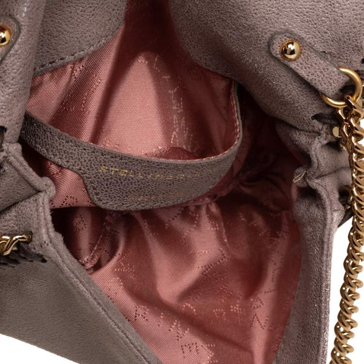 مملوكة مسبقًا Stella McCartney Dark Beige Faux Suede Falabella Crossbody Bag