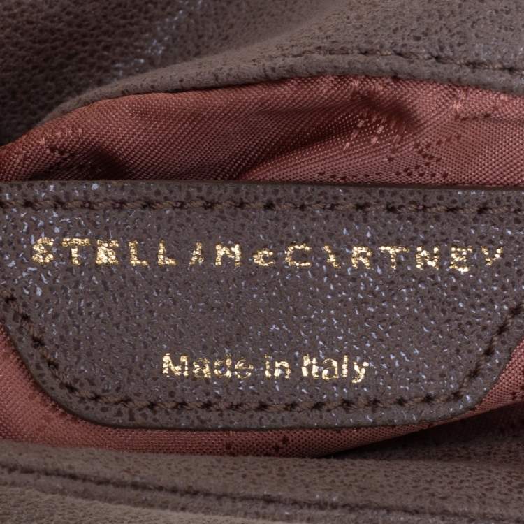 مملوكة مسبقًا Stella McCartney Dark Beige Faux Suede Falabella Crossbody Bag