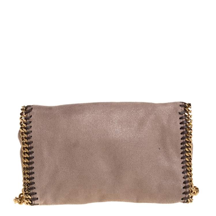 مملوكة مسبقًا Stella McCartney Dark Beige Faux Suede Falabella Crossbody Bag