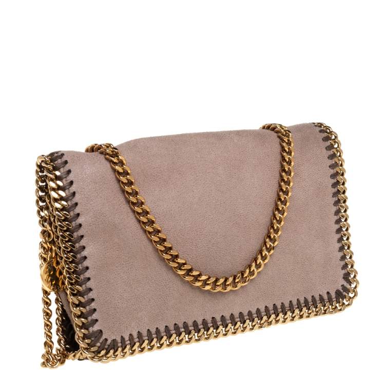 مملوكة مسبقًا Stella McCartney Dark Beige Faux Suede Falabella Crossbody Bag