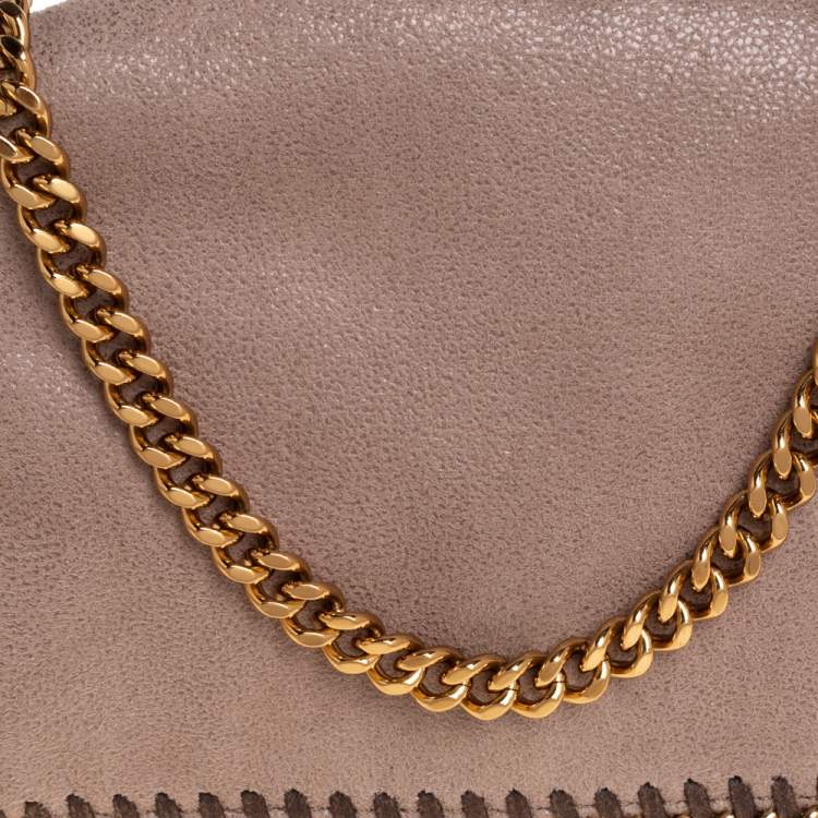 مملوكة مسبقًا Stella McCartney Dark Beige Faux Suede Falabella Crossbody Bag
