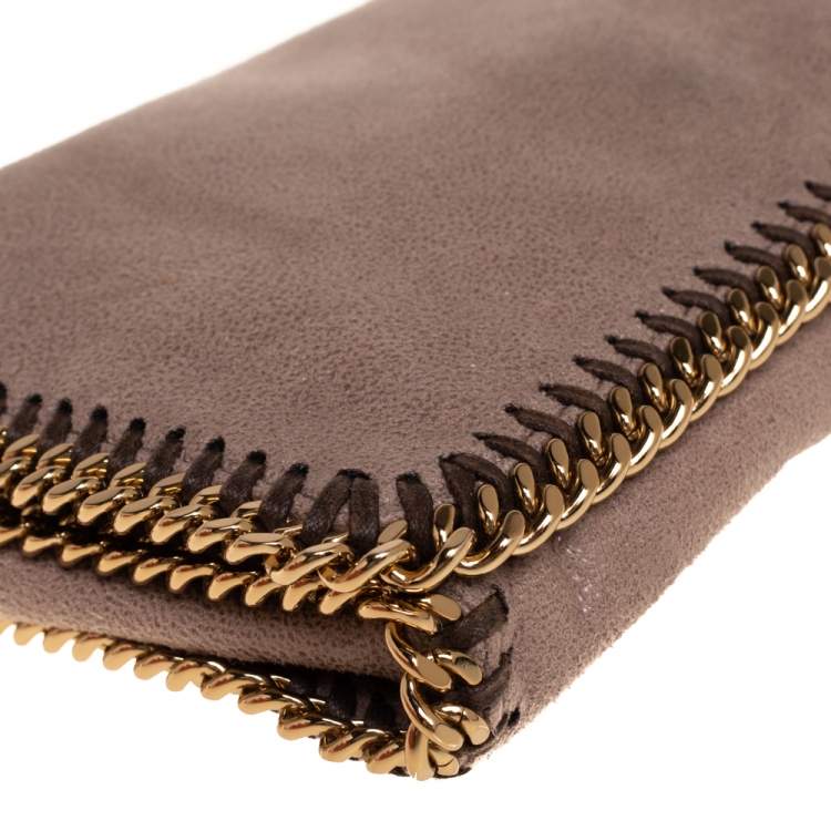 مملوكة مسبقًا Stella McCartney Dark Beige Faux Suede Falabella Crossbody Bag
