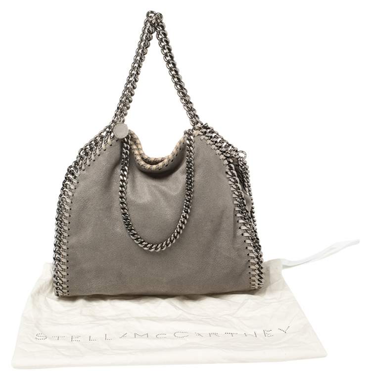 مملوكة مسبقًا Stella McCartney Grey Faux Leather Mini Falabella Tote