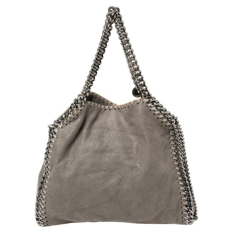مملوكة مسبقًا Stella McCartney Grey Faux Leather Mini Falabella Tote