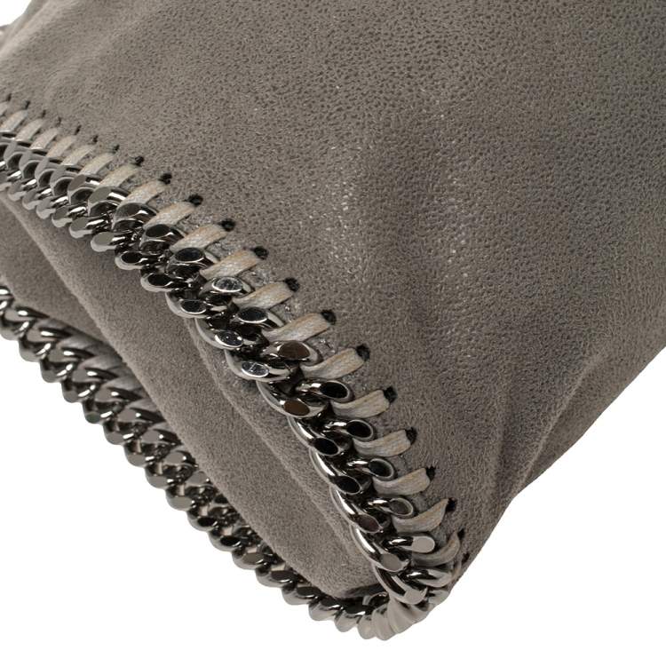 مملوكة مسبقًا Stella McCartney Grey Faux Leather Mini Falabella Tote