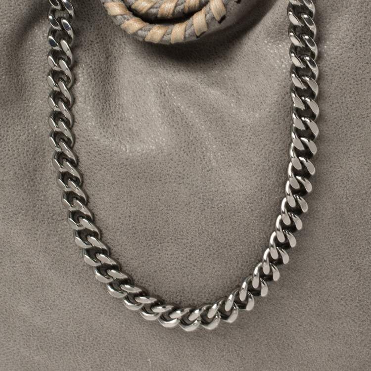 مملوكة مسبقًا Stella McCartney Grey Faux Leather Mini Falabella Tote