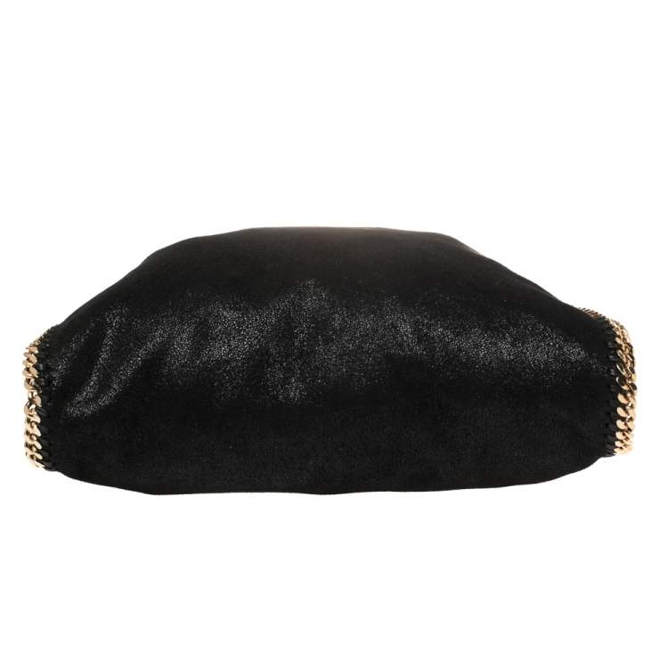 Pre Owned Stella McCartney Black Faux Leather Small Falabella Tote
