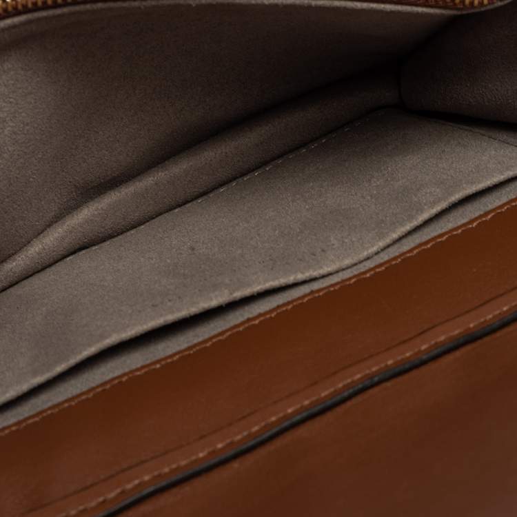 مملوكة مسبقًا Stella McCartney Brown Faux Leather Stella Star Crossbody Bag