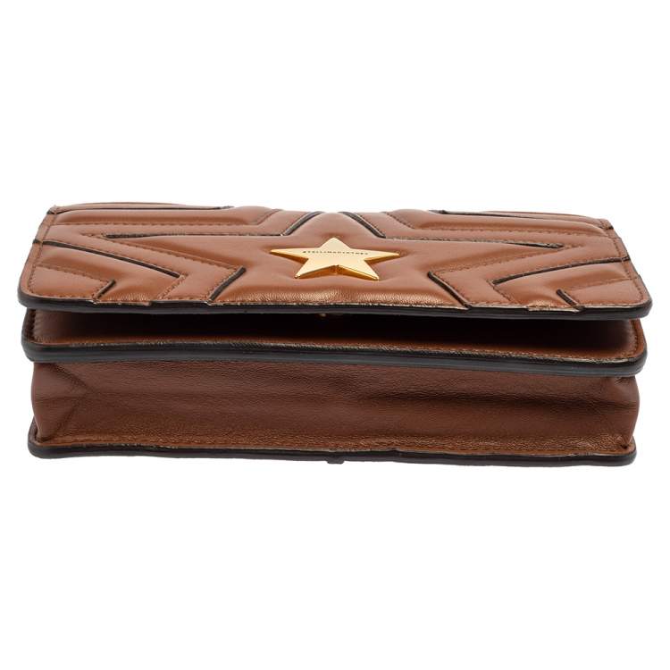 مملوكة مسبقًا Stella McCartney Brown Faux Leather Stella Star Crossbody Bag