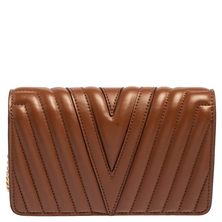 مملوكة مسبقًا Stella McCartney Brown Faux Leather Stella Star Crossbody Bag