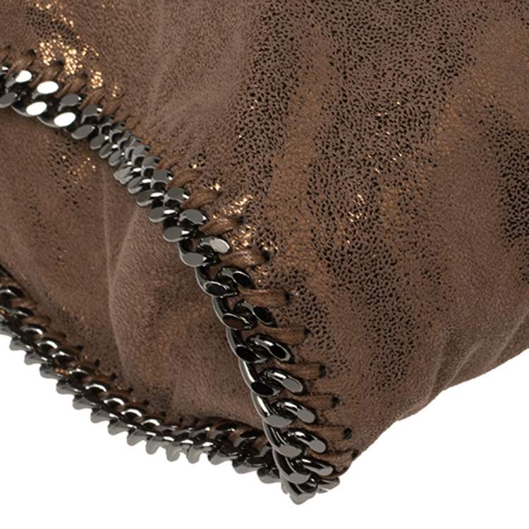 مملوكة مسبقًا Stella McCartney Metallic Brown Faux Leather Small Falabella Tote