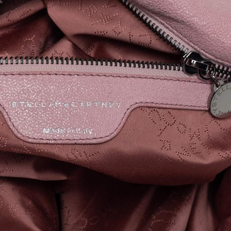 Pre Owned Stella McCartney Pink Faux Suede Small Falabella Tote