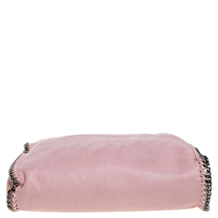 Pre Owned Stella McCartney Pink Faux Suede Small Falabella Tote