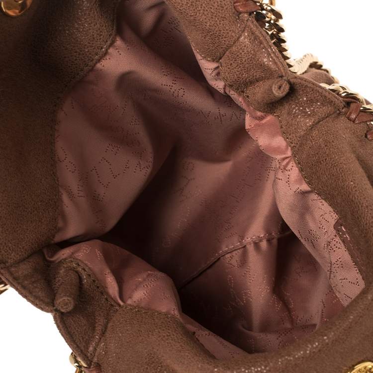 Pre Owned Stella McCartney Brown Faux Leather Mini Falabella Tote