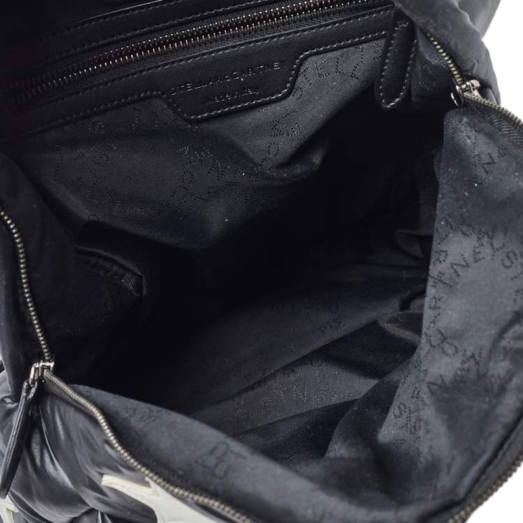 Pre Owned Stella McCartney Black Nylon Falabella Go Stars Backpack