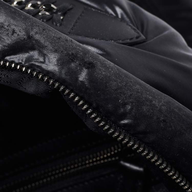 Pre Owned Stella McCartney Black Nylon Falabella Go Stars Backpack