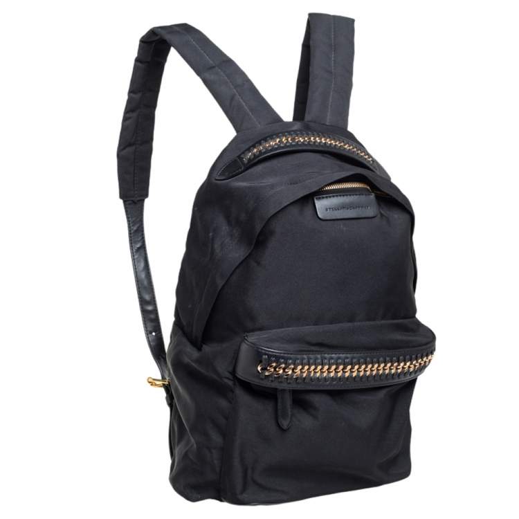 Pre Owned Stella McCartney Black Nylon and Leather Falabella Backpack