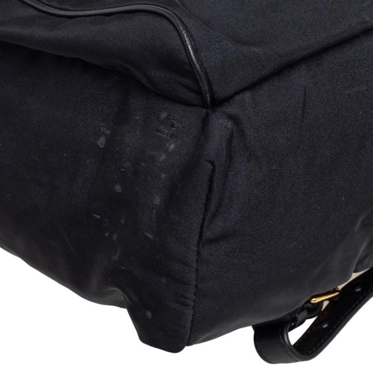 Pre Owned Stella McCartney Black Nylon and Leather Falabella Backpack