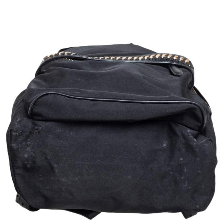 Pre Owned Stella McCartney Black Nylon and Leather Falabella Backpack