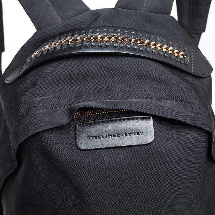Pre Owned Stella McCartney Black Nylon and Leather Falabella Backpack