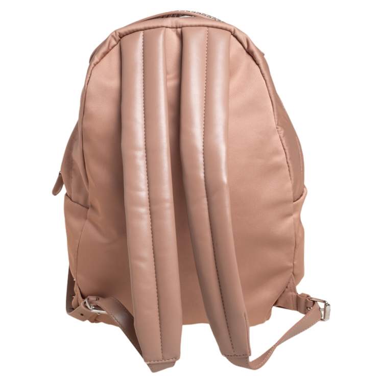 Pre Owned Stella McCartney Beige Nylon and Faux Leather Falabella Backpack