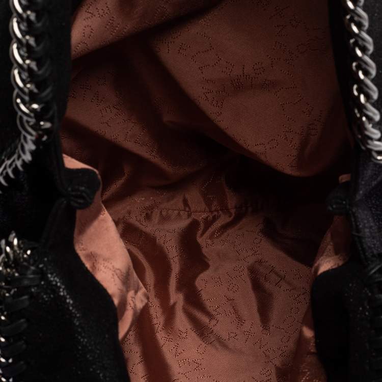 مملوكة مسبقًا Stella McCartney Black Faux Leather Small Falabella Tote
