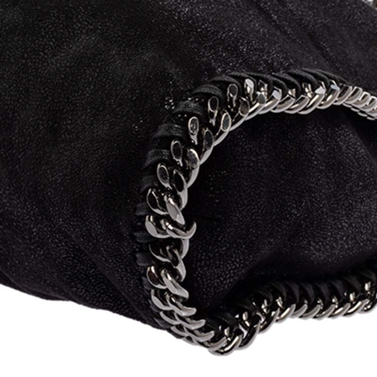 مملوكة مسبقًا Stella McCartney Black Faux Leather Small Falabella Tote