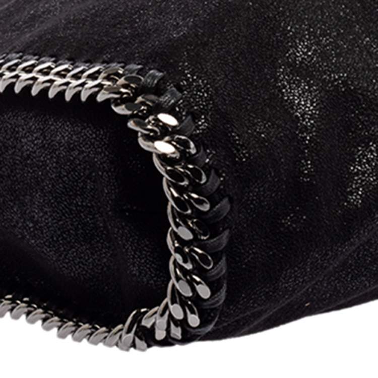 مملوكة مسبقًا Stella McCartney Black Faux Leather Small Falabella Tote