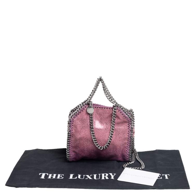 مملوكة مسبقًا Stella McCartney Purple Faux Leather Tiny Falabella Shoulder Bag