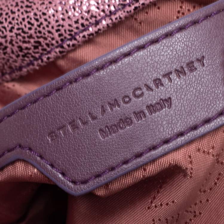 مملوكة مسبقًا Stella McCartney Purple Faux Leather Tiny Falabella Shoulder Bag